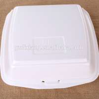 Disposable foam food container take-away storage for hot dog